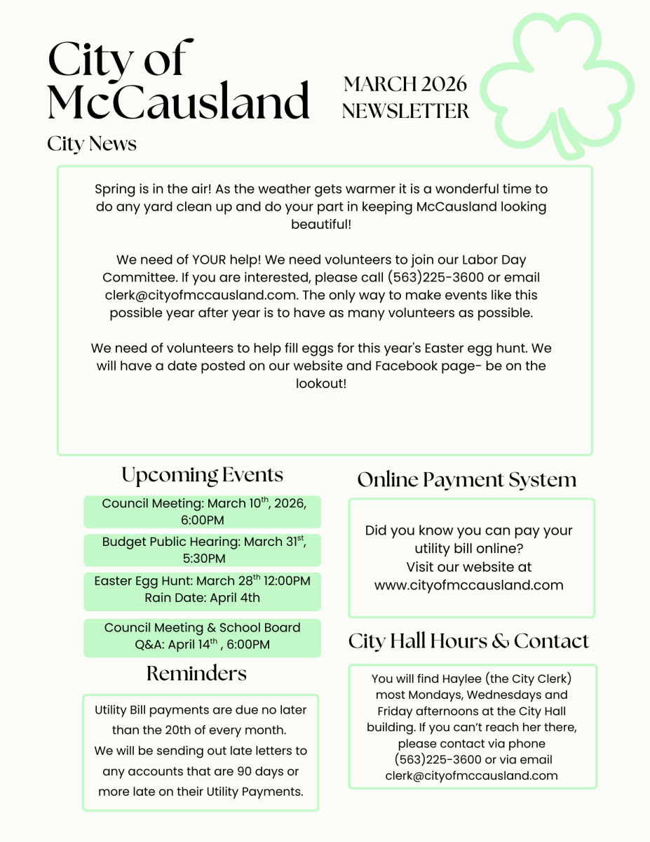March Newsletter